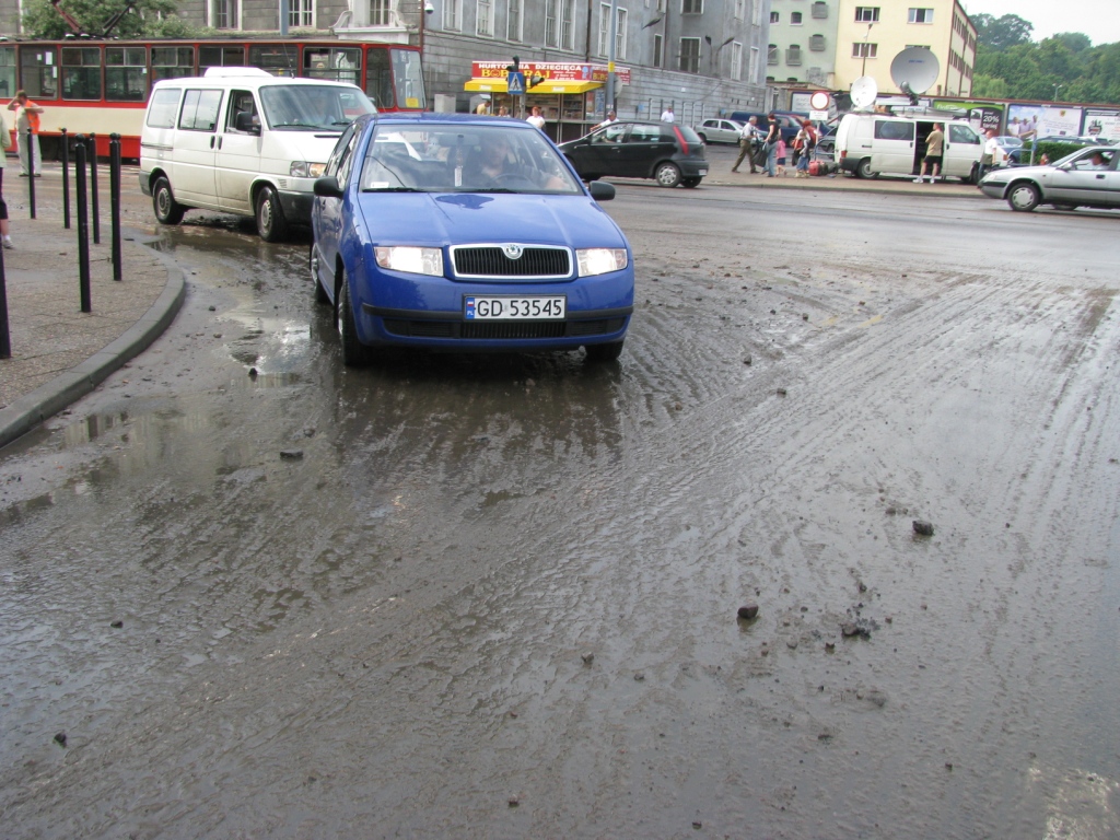 błoto na ulicy